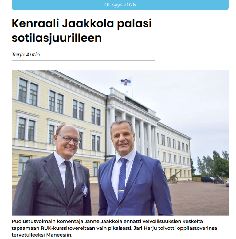 Paluu ”rikospaikalle” 40 vuoden jälkeen